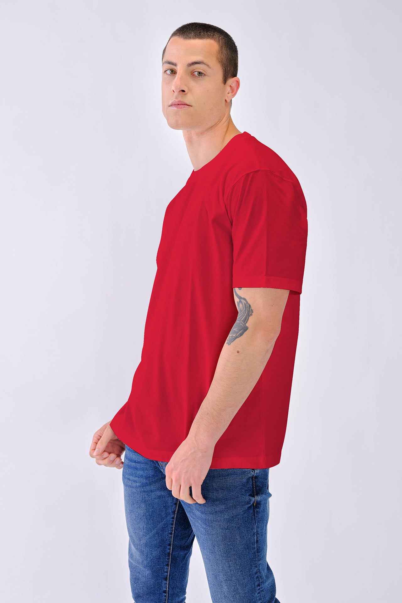 T-shirt Branca Homem Regular Premium | 190 Gramas